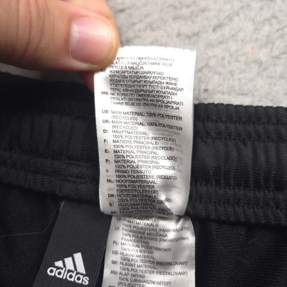 adidas Essentials 3-Stripes Tricot Track Pants Men 4XL Black White BK7402
